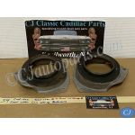 OEM 1958 1959 1960 Cadillac Deville Eldorado Fleetwood RIGHT & LEFT UPPER FRONT COIL SPRING RETAINERS SEATS CUPS WITH INSULATOR (PAIR) #1468883 LH/#1468884 RH